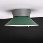 Потолочный светильник KNAP D40 Green с элегантным сдержанным плафоном