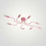 Потолочная люстра SCHEME PINK