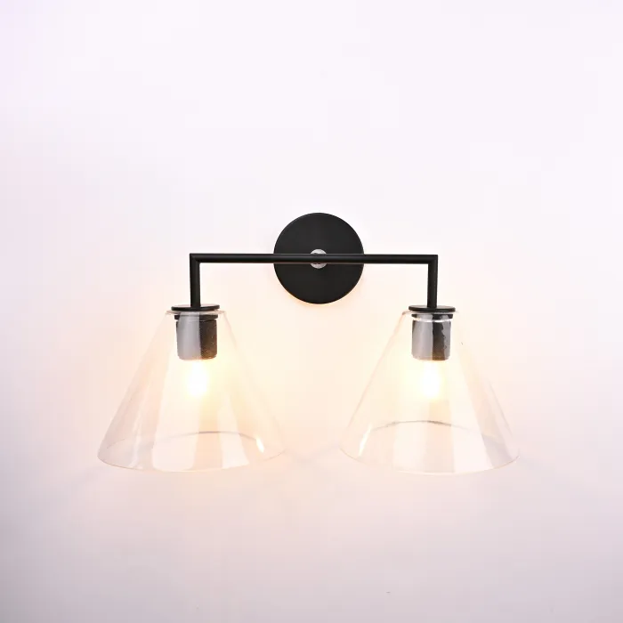 Бра RH Utilitaire Funnel Shade Double Sconce Black от ImperiumLoft