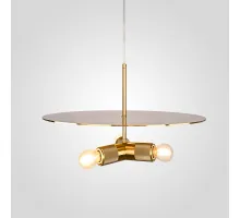 Люстра RH Utilitaire Disk Triple Pendant Brass