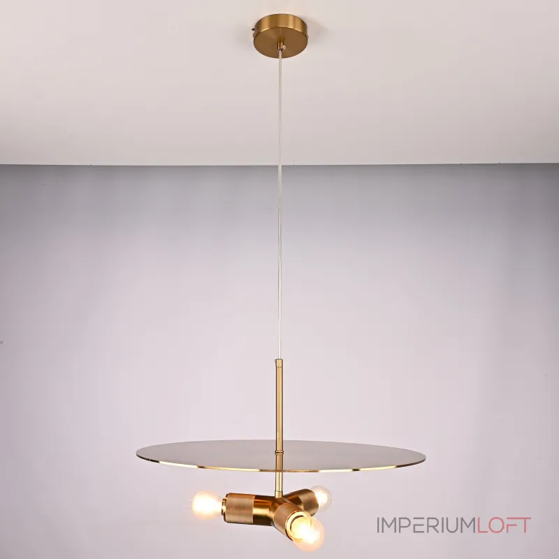 Люстра RH Utilitaire Disk Triple Pendant Brass от ImperiumLoft Люстра RH Utilitaire Disk Triple Pendant Brass от ImperiumLoft