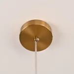 Люстра RH Utilitaire Disk Triple Pendant Brass от ImperiumLoft