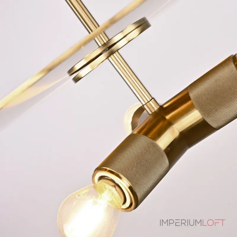 Люстра RH Utilitaire Disk Triple Pendant Brass от ImperiumLoft Люстра RH Utilitaire Disk Triple Pendant Brass от ImperiumLoft