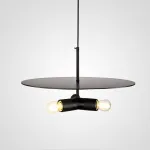 Люстра RH Utilitaire Disk Triple Pendant Black от ImperiumLoft