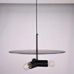 Люстра RH Utilitaire Disk Triple Pendant Black от ImperiumLoft