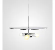 Люстра RH Utilitaire Disk Triple Pendant Silver