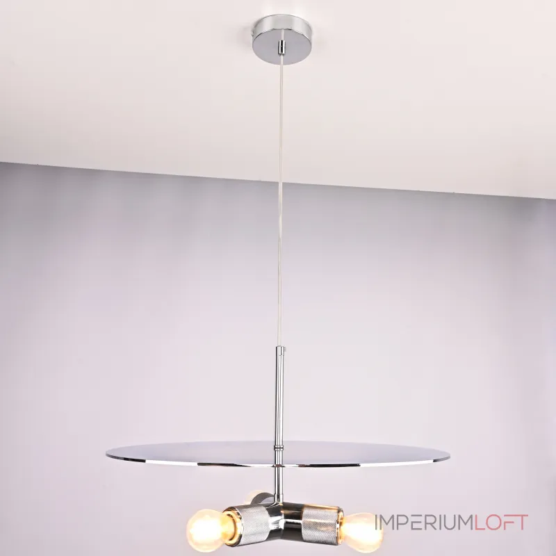 Люстра RH Utilitaire Disk Triple Pendant Silver от ImperiumLoft Люстра RH Utilitaire Disk Triple Pendant Silver от ImperiumLoft