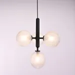 Подвесной светильник RAFFIN 4 Transparent Black от ImperiumLoft