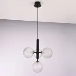 Подвесной светильник RAFFIN 4 Transparent Black от ImperiumLoft