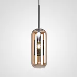 Подвесной светильник CATCH AMBER Cylinder S D12 от ImperiumLoft