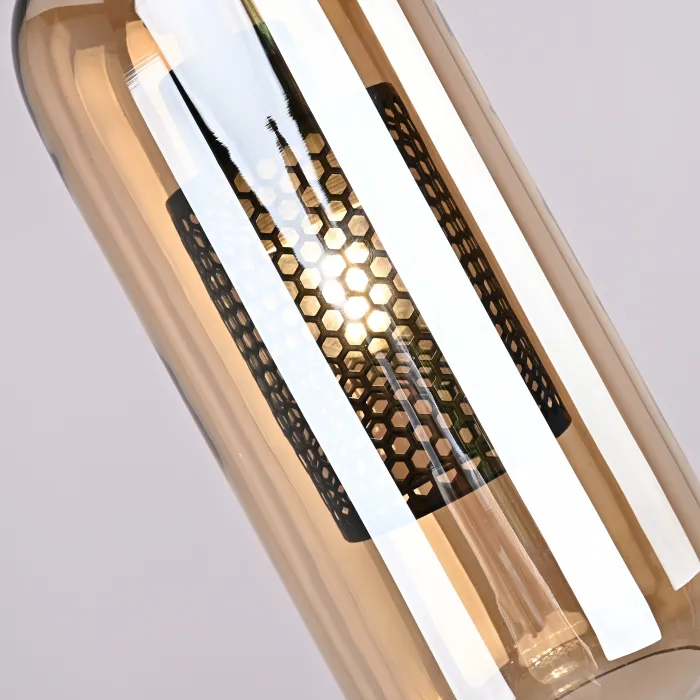 Подвесной светильник CATCH AMBER Cylinder S D12 от ImperiumLoft