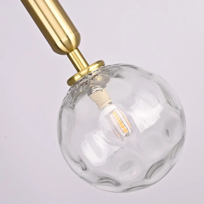 Подвесной светильник RAFFIN Gold/Transparent от ImperiumLoft