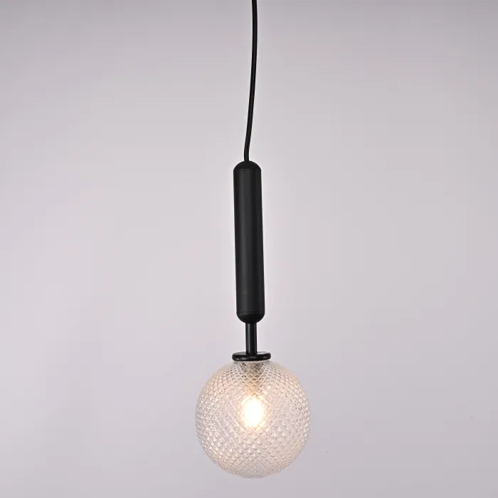 Подвесной светильник RAFFIN Black/Transparent от ImperiumLoft