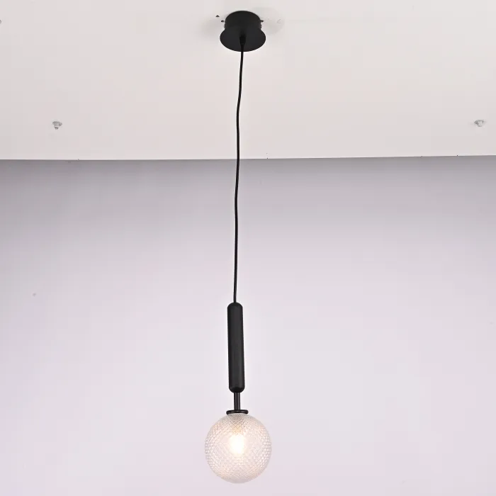 Подвесной светильник RAFFIN Black/Transparent от ImperiumLoft