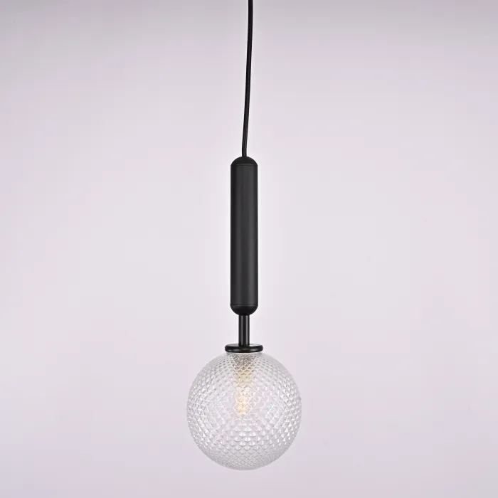 Подвесной светильник RAFFIN Black/Transparent от ImperiumLoft