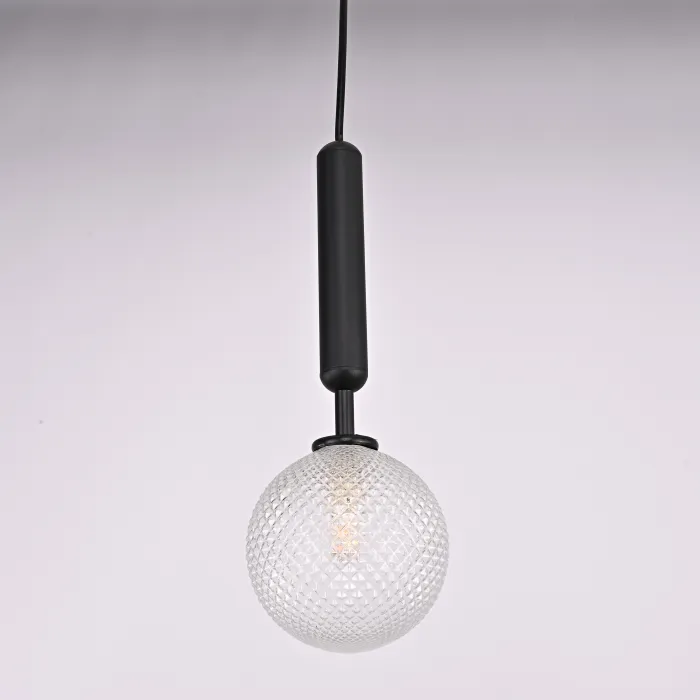 Подвесной светильник RAFFIN Black/Transparent от ImperiumLoft