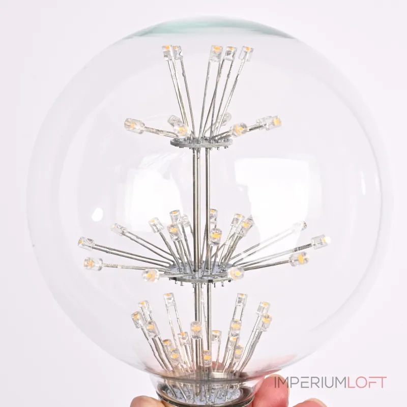 Лампа прозрачная с елочкой LED Е27 1.5W