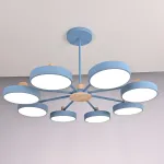 Потолочная люстра MOVE 8 Blue