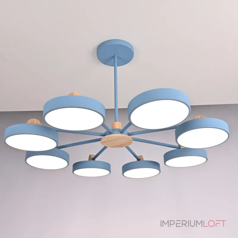 Потолочная люстра MOVE 8 Blue