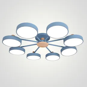 Потолочная люстра MOVE 8 Blue
