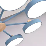 Потолочная люстра MOVE 8 Blue