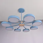 Потолочная люстра MOVE 8 Blue
