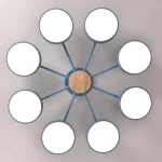 Потолочная люстра MOVE 8 Blue