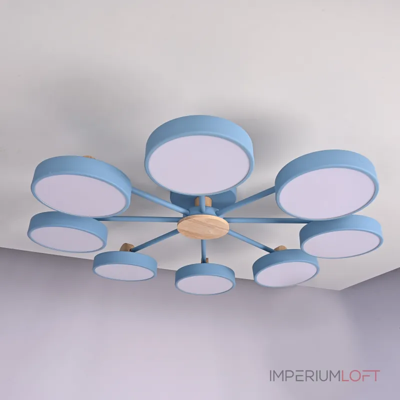 Потолочная люстра MOVE 8 Blue