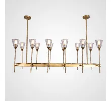 Люстра TORCHE DE VERRE Linear Chandelier 12