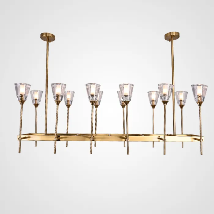Люстра TORCHE DE VERRE Linear Chandelier 12 от ImperiumLoft