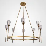 Люстра TORCHE DE VERRE Round Chandelier 8 от ImperiumLoft