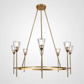 Люстра TORCHE DE VERRE Round Chandelier 8