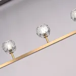 Люстра RH Boule De Cristal Linear Chandelier 5 Bronze от ImperiumLoft