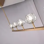 Люстра RH Boule De Cristal Linear Chandelier 6 Bronze от ImperiumLoft
