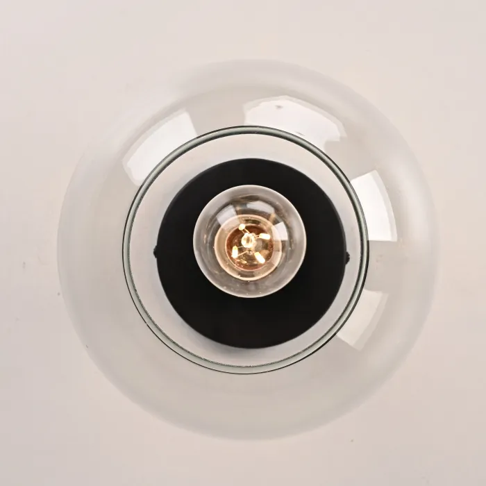 Потолочный светильник RH Utilitaire Globe  Shade Flushmount Black от ImperiumLoft