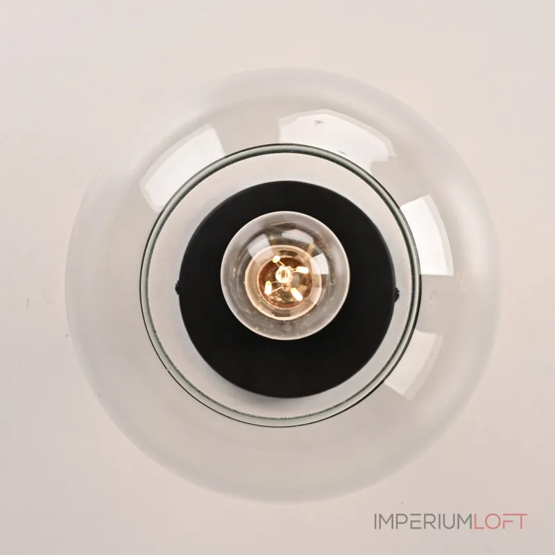 Потолочный светильник RH Utilitaire Globe  Shade Flushmount Black от ImperiumLoft Потолочный светильник RH Utilitaire Globe  Shade Flushmount Black от ImperiumLoft