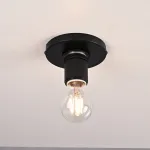 Потолочный светильник RH Utilitaire Socket Flushmount Black от ImperiumLoft