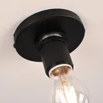 Потолочный светильник RH Utilitaire Socket Flushmount Black от ImperiumLoft