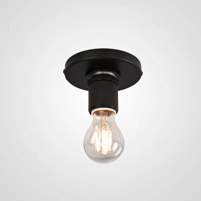 Потолочный светильник RH Utilitaire Socket Flushmount Black от ImperiumLoft