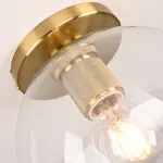 Потолочный светильник RH Utilitaire Globe Shade Flushmount Brass от ImperiumLoft