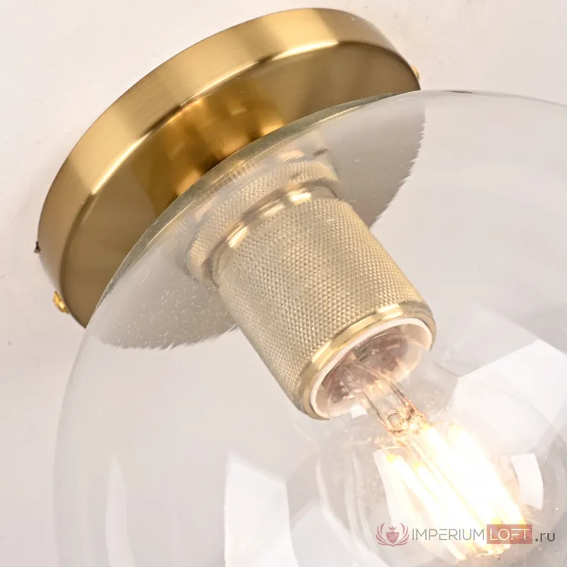 Потолочный светильник RH Utilitaire Globe Shade Flushmount Brass от ImperiumLoft