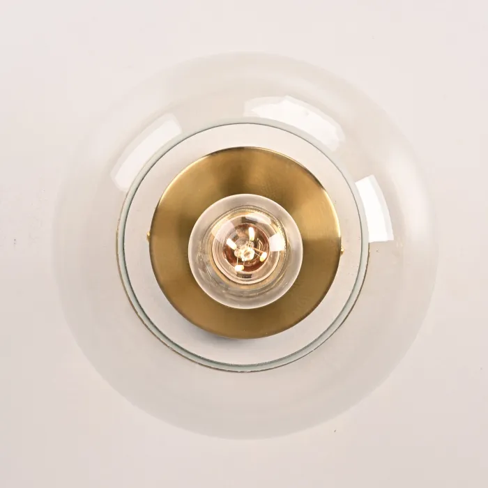 Потолочный светильник RH Utilitaire Globe Shade Flushmount Brass от ImperiumLoft
