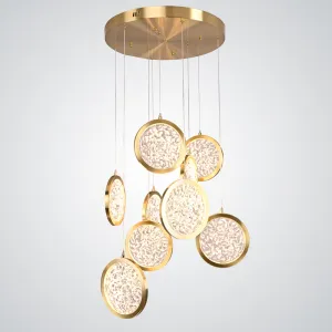 Дизайнерская подвесная люстра ЛУНА lighting collection D50