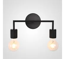 Бра RH Utilitaire Double Sconce Black