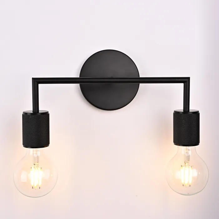 Бра RH Utilitaire Double Sconce Black от ImperiumLoft