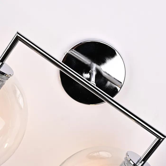 Бра RH Utilitaire Globe Shade Double Sconce Silver от ImperiumLoft