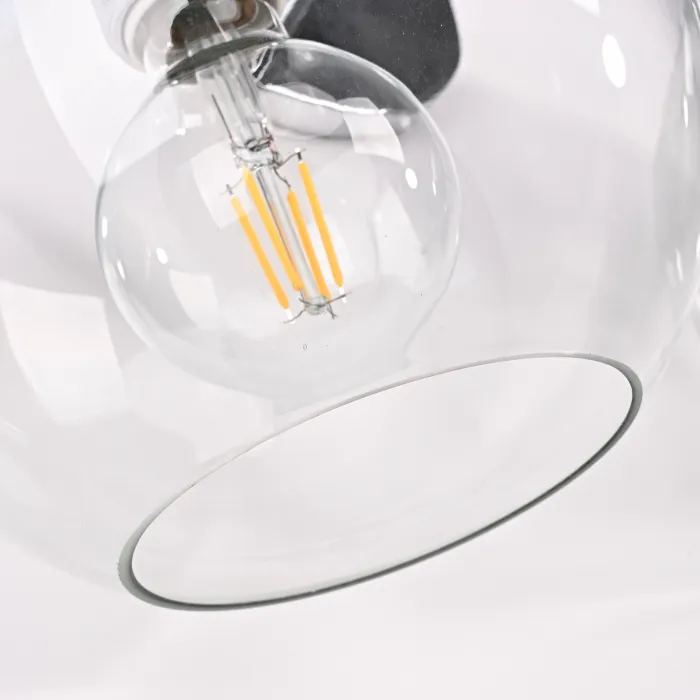 Бра RH Utilitaire Globe Shade Double Sconce Silver от ImperiumLoft