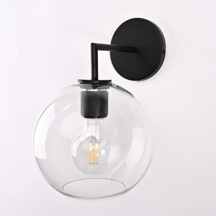Бра RH Utilitaire Globe Shade Single Sconce Black от ImperiumLoft