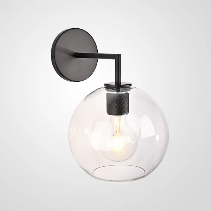 Бра RH Utilitaire Globe Shade Single Sconce Black от ImperiumLoft