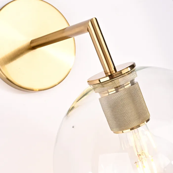 Бра RH Utilitaire Globe Shade Single Sconce Brass от ImperiumLoft